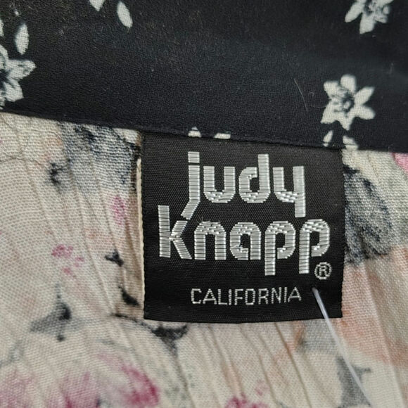 90s Patchwork Floral Striped Light Weight Box Cut Blazer Fold Down Collar Sz Sm - Picture 7 of 7